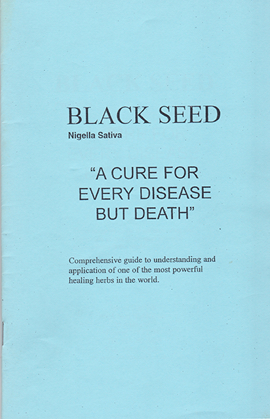 Cover of Black Seed booklet published by Sweet Sunnah in 1999