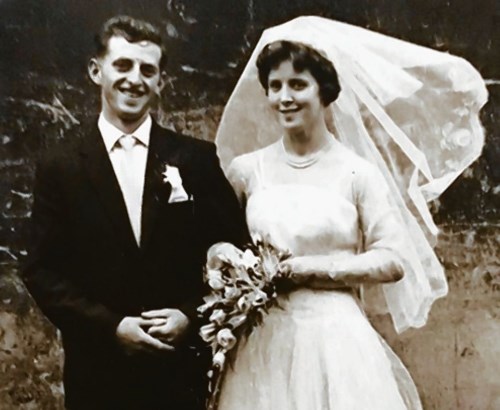 Wedding portrait of James and Agnes Imrie, circa 1930